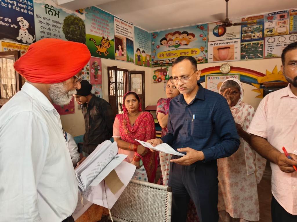 Additional Chief Electoral Officer Punjab Amandeep Bansal Visits Khanpur Kharar to Review Ongoing SIR2026 Exercise